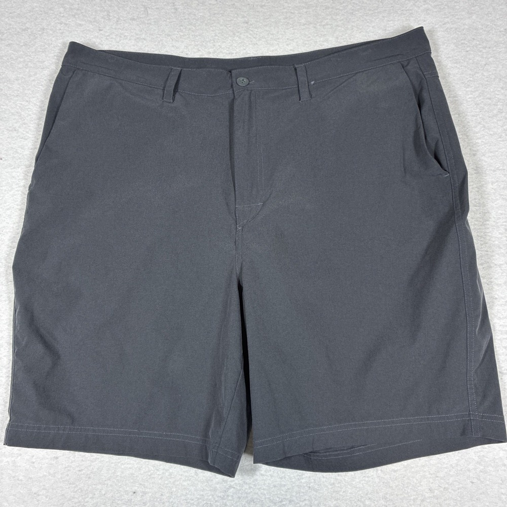 SAXX Go To Town 2N1 Shorts Mens 38 Gray BallPark Pouch Lined Stretch Golf Preppy